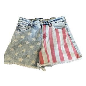Judy Blue American Flag Jean Shorts size Medium